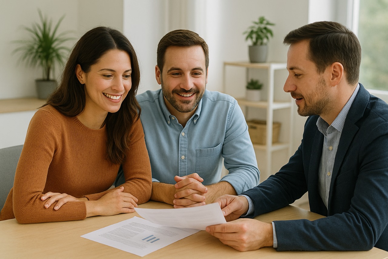 Visual representation of financing options